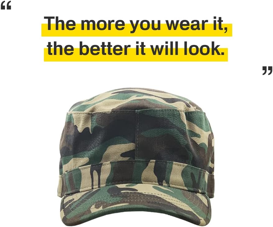 KBETHOS Cadet Army Cap Basic Everyday Military Style Hat (Now with STASH Pocket Version Available) - Image 4