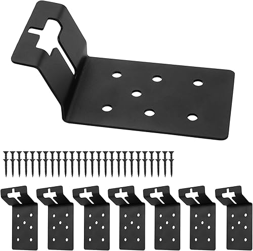 Miniatura 1 de Paquete de 8 soportes para poste en T de 3 pulgadas para letreros o cercas