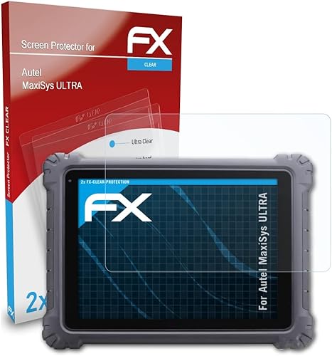 Miniatura 3 de Película protectora de pantalla compatible con Autel MaxiSys Ultra, película protectora FX ultra transparente (2X)
