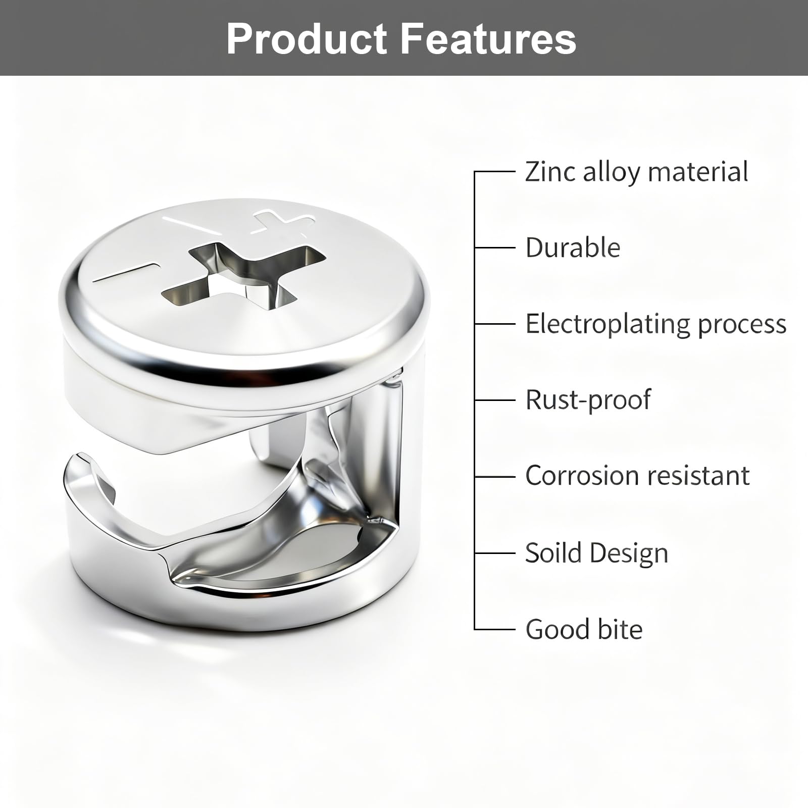 20 Unidades De Conectores Excéntricos Para Muebles, De Yutou, 15 X 12 Mm, Conectores Para Muebles, De Aleación De Zinc, Excéntricos, Rueda De Levas Para Armarios, Cajones, Cómodas Y Paneles De Muebles
