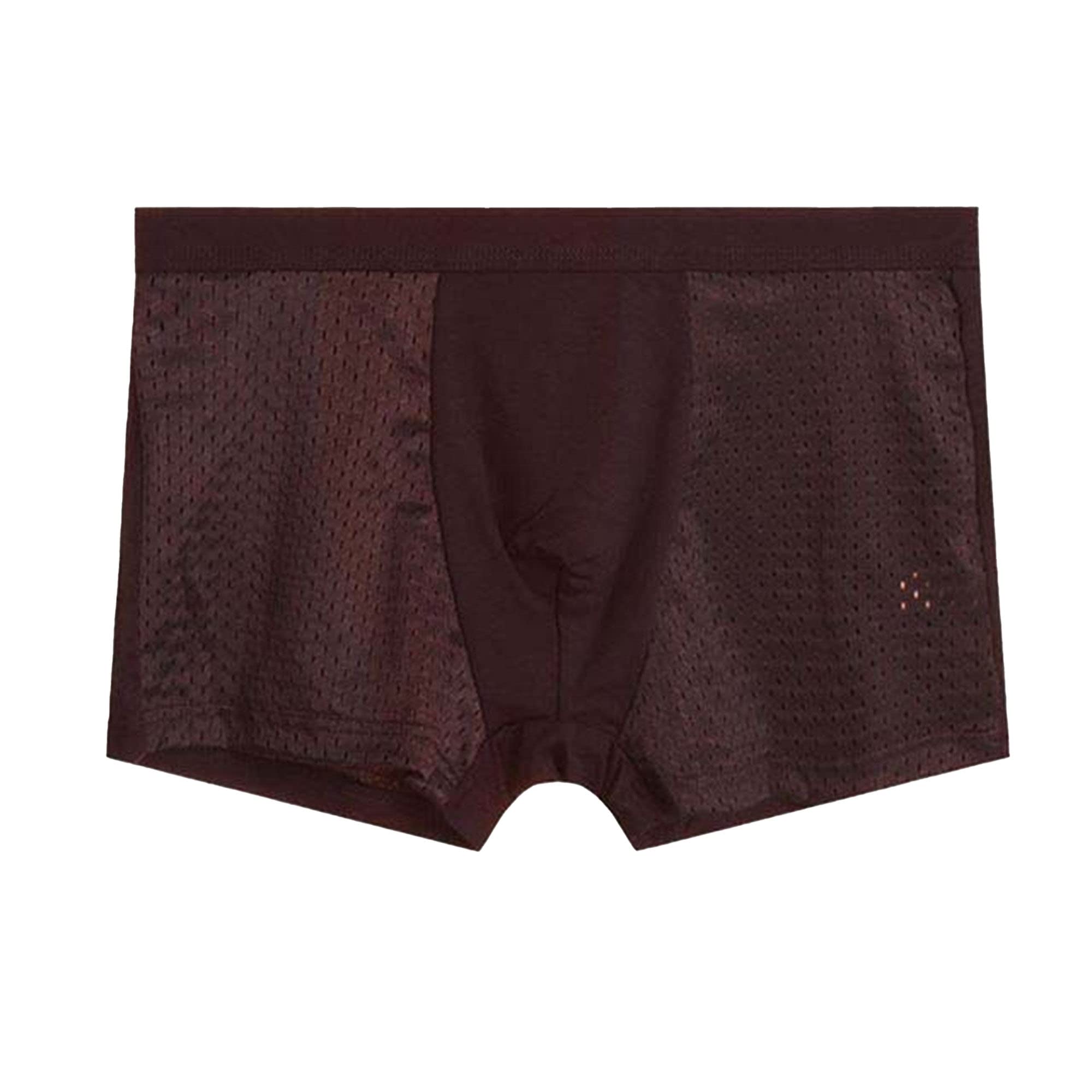 DGKaxiyaHM Mens Hollow Breathable Boxer Underwear - Ultra-Breathable Quick-Drying Comfortable Stylish Durable Red-1PC 3X-Large