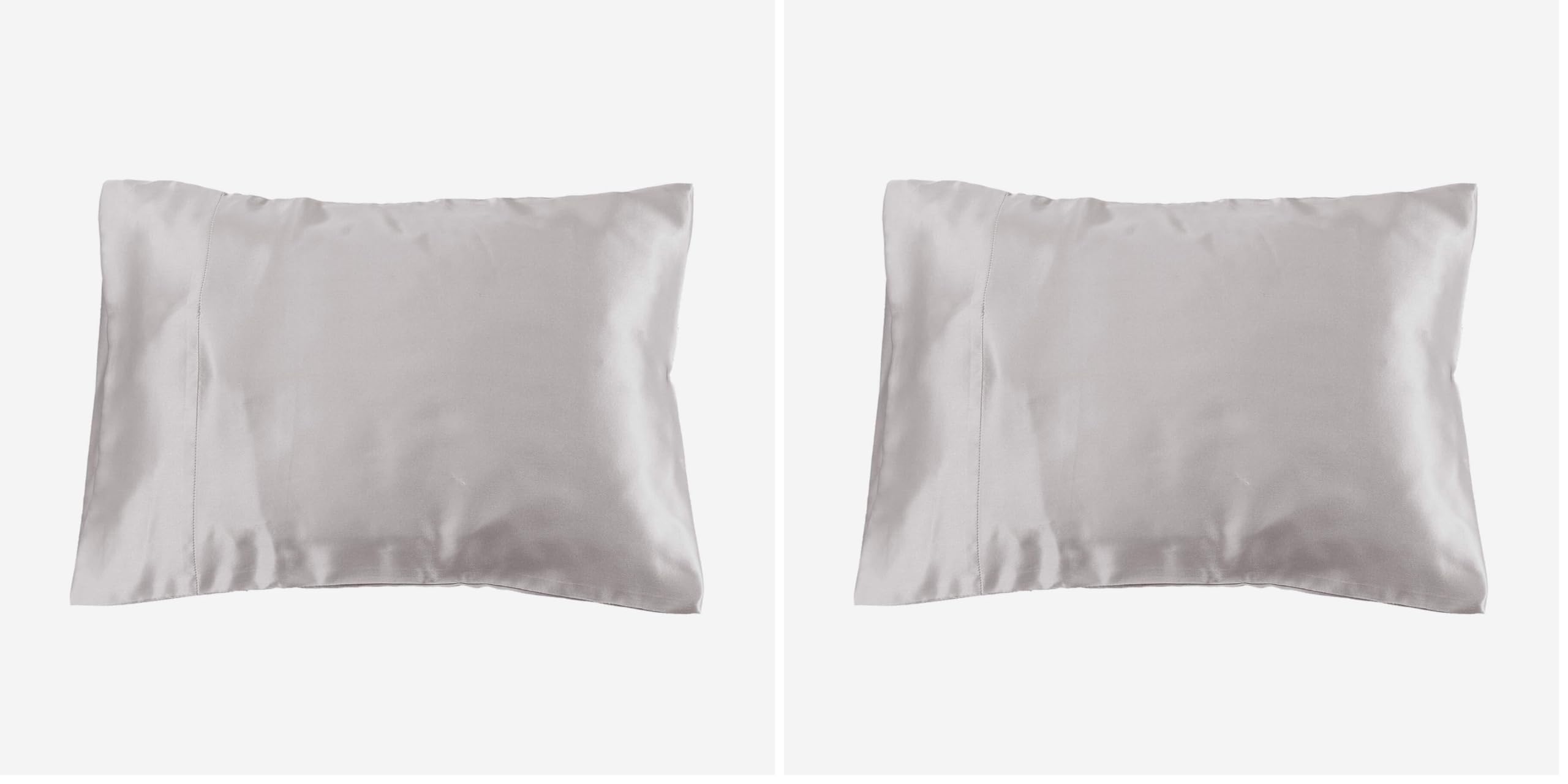 LilySilk 3101-06-30x40 19 Momme 100% Mulberry Silk Pillowcase Travel Size, 12 x 16, Silvergray (Pack of 2)