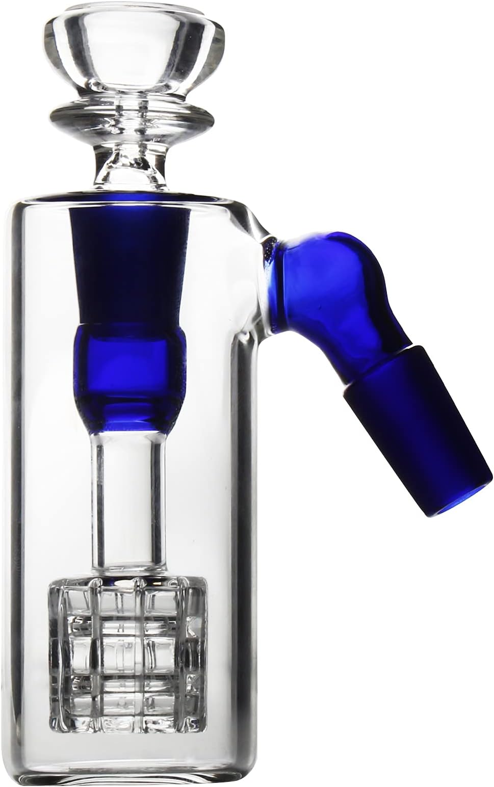 REAMIC Bong Glass Bubbler for Smoking with 14.5mm Bowls Blue Honeycomb Accessories Bongs