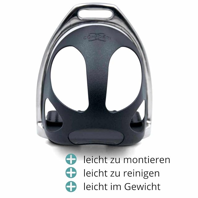 Foto 6 de 7 de SteigbÃƒ¼geleinlage Durchrutschschutz with 1 Pair = 2 Pieces / Durchrutschschutz Stirrup for Adults Black…