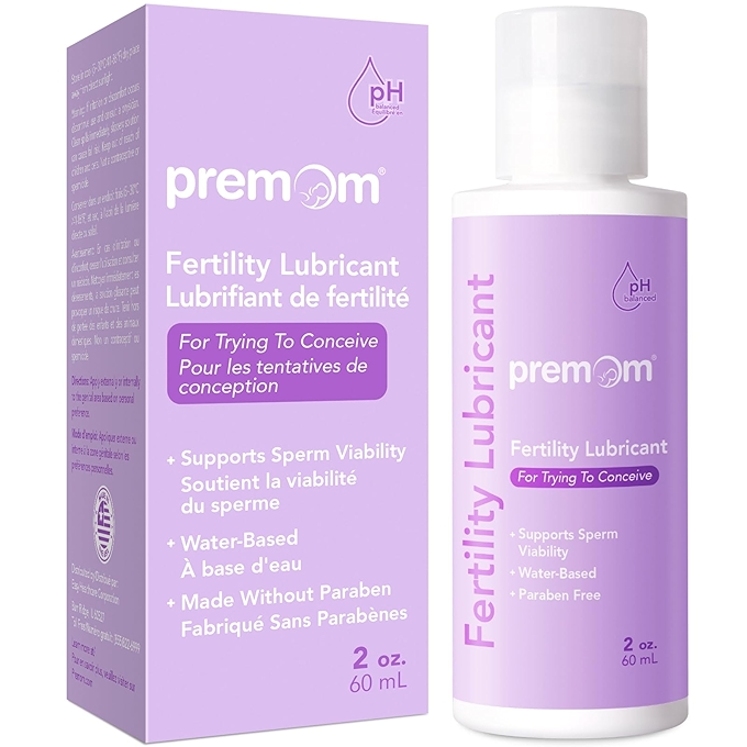 Premom友好精子的水基生育润滑剂 - 无甘油，无防腐剂，pH平衡 适合备孕的女性与伴侣