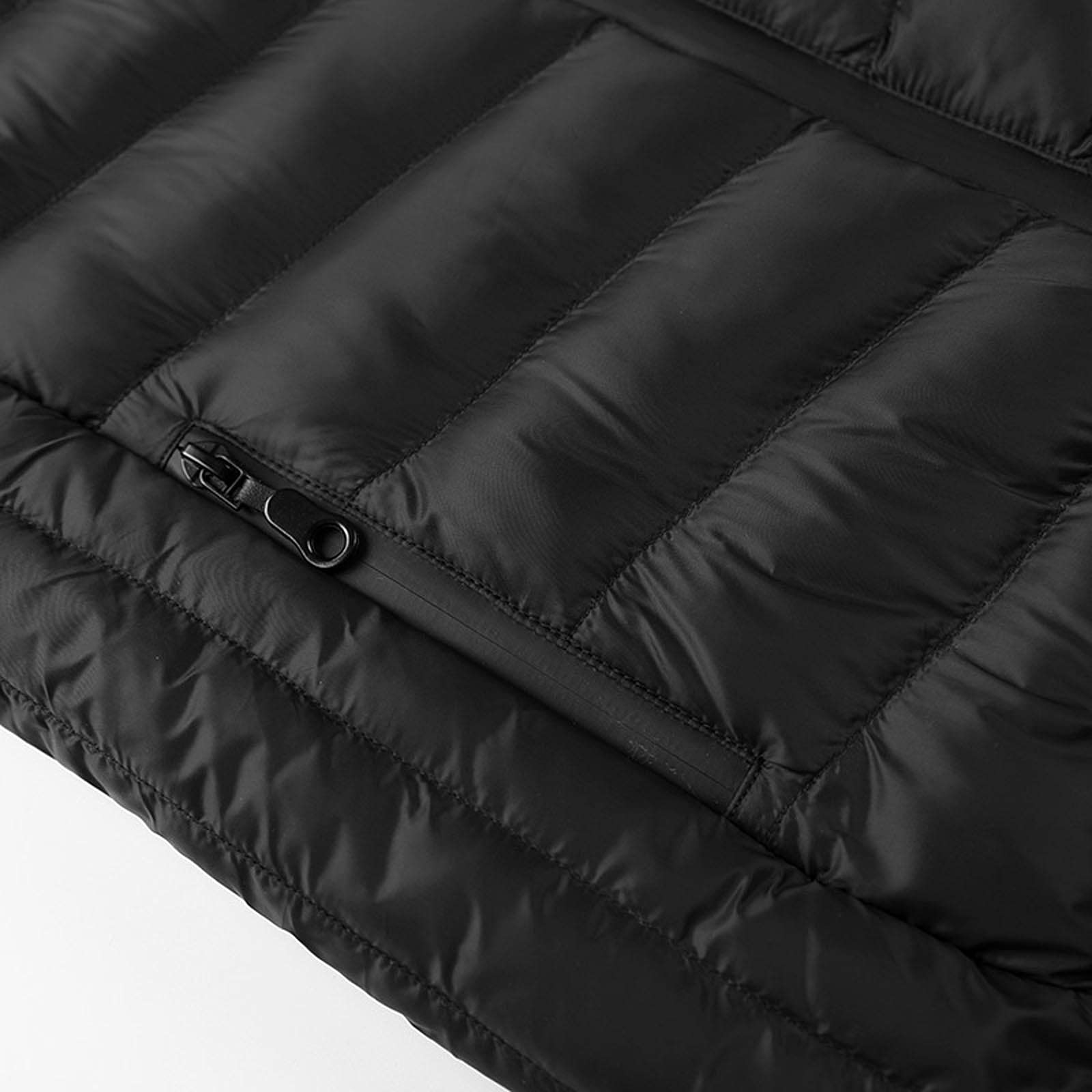 Veste Chauffante Enfant Garçons et Filles USB à Capuche - 3 Températures Réglables - Manches Longues - Idéale Gilet Chauffant avec Zips Vêtement Lavable Doudoune Chasse Enfants Homme Hiver 4-15 ans