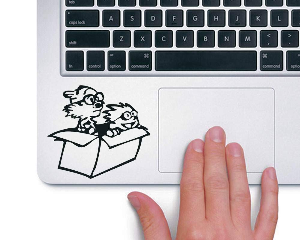 KaaHego Skin Sticker Decal Laptop Skin Sticker for and Hobbes in Box Laptop Vinyl Sticker (Black) (B07H8KBVGQ) Amazon Price History, Amazon Price Tracker