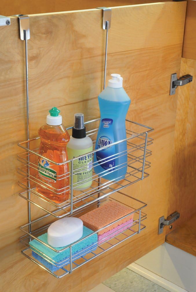 Totally Bath Living Over The Cabinet 2-Tier Basket