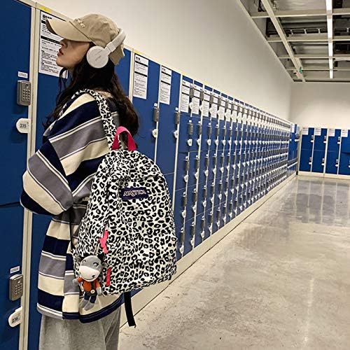 Van Caro Leopard Print Backpack Large College Backpack Casual Bookbag Laptop Backpack Computer Bag Travel Daypack for Women Men,Zebra-Stripe(No Pendant) - Image 2