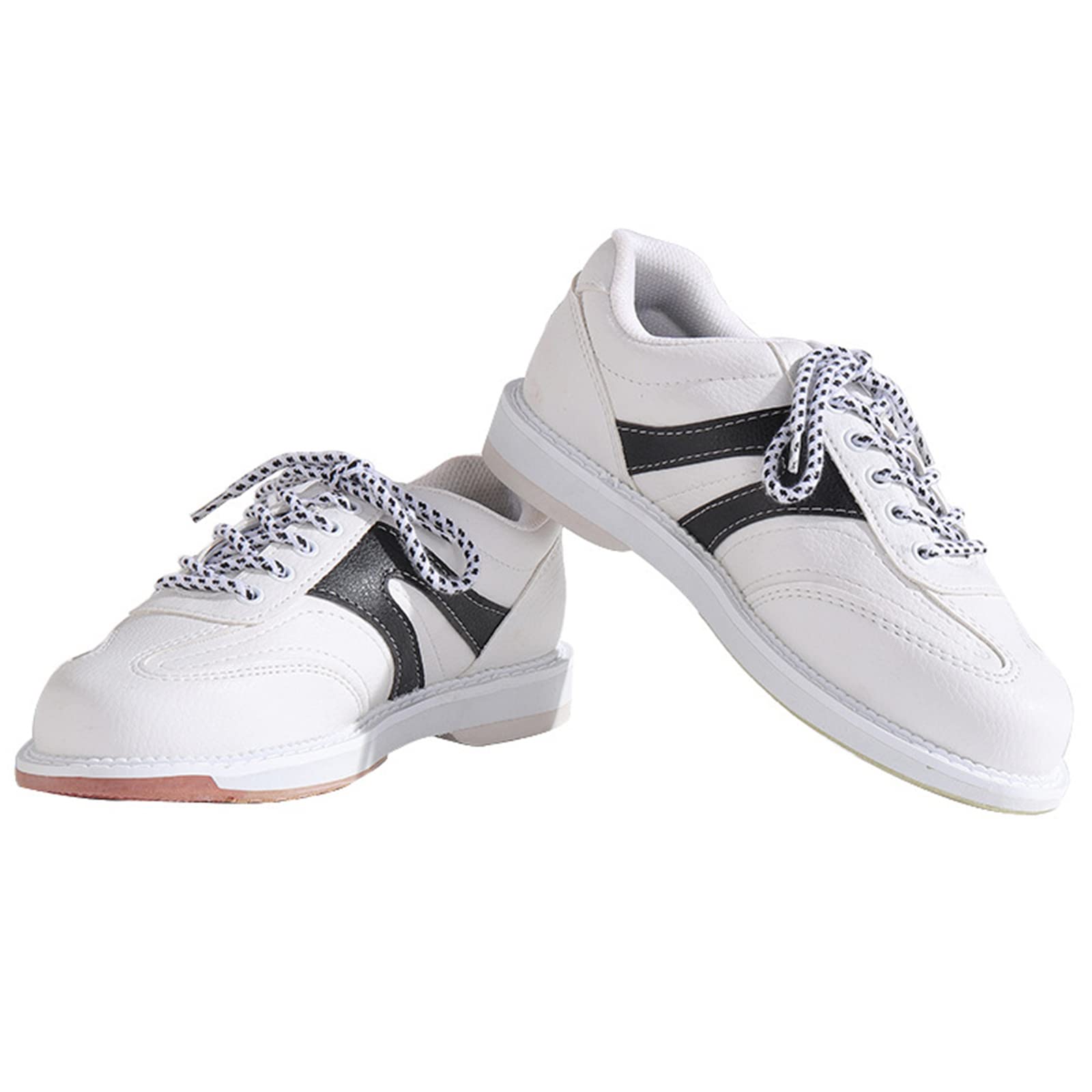Bowlingschuhe Für Damen Sportlich Leicht Gepuffertes Leder Schnürung Mode