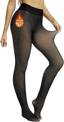 NORMOV Winter Warm Fleece Lined Leggings Women,Thick Thermal Velvet Tights