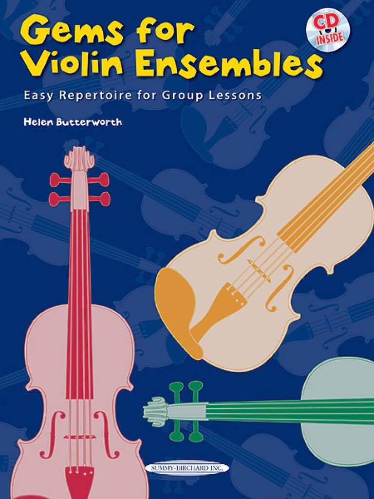 Gems for Violin Ensembles: Easy Repertoire for Group Lessons (Book & CD)