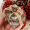 Pack of 12 Natural and Red Dried Pine Cones with Holiday Gift Boxes - Woodland Pinecones for Christmas Holiday DIY Crafts and Decorations #1