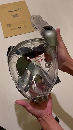 Masque Intégral Cressi Kiddy Pour Enfants - Anti-buée, Tuba Dry, Valve De Purge - Taille Enfant, Couleur Noir/transparent/rouge