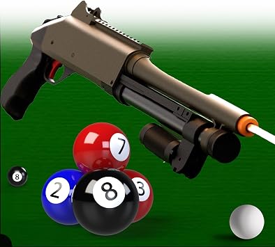 Pool Cue Gun, Bolt Action Pool Stick with Consistent Shots Long Lasting Construction, Suitable for Pool Tables