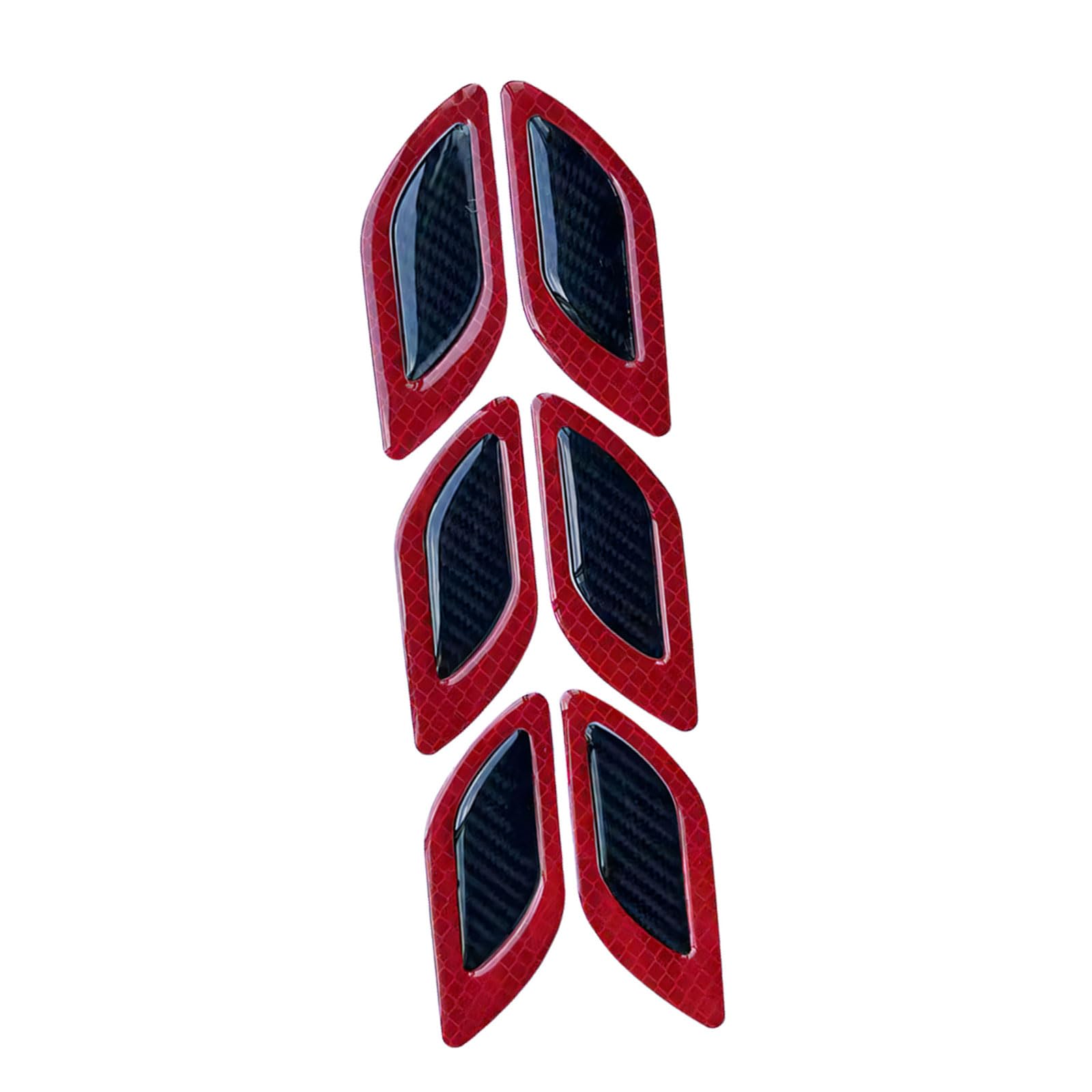 6PCS Not Crash Door Corner Guards with Carbon Fiber & Epoxy Coating Waterproof Reflective for Vehicle Protect Carbon Fiber Guard Security