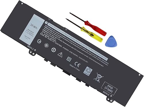38Wh F62G0 - Batería para portátil Dell Inspiron 13 7000 7373 7386 2 en 1 7370 7380 5370 P91G P83G P87G P91G001 P83G001 P83G002 P87G002 P87G001 001