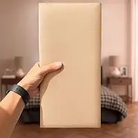 Módulo Estofado Cabeceira Placa Cama Box Adesiva (Bege, Solteiro)