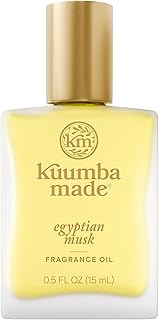 Kuumba Made Egyptian Musk Fragrance Oil, Long-Lasting Small-Batch Perfume Roller, Vegan, Alcohol-Free, 0.5 Fl Oz