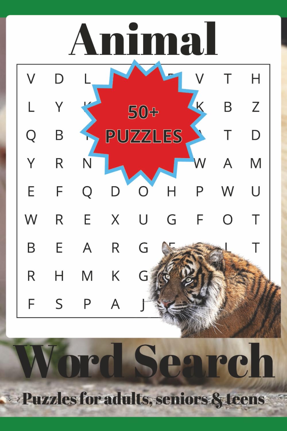 Animal Word Search Puzzle Book: Word Searches with Easy-to-Read Print about Animal, Animal Species, Animal breeds, and More | 6X9 inches, 108 Pages | ... … Gift for Vacations, Holidays and Free Times