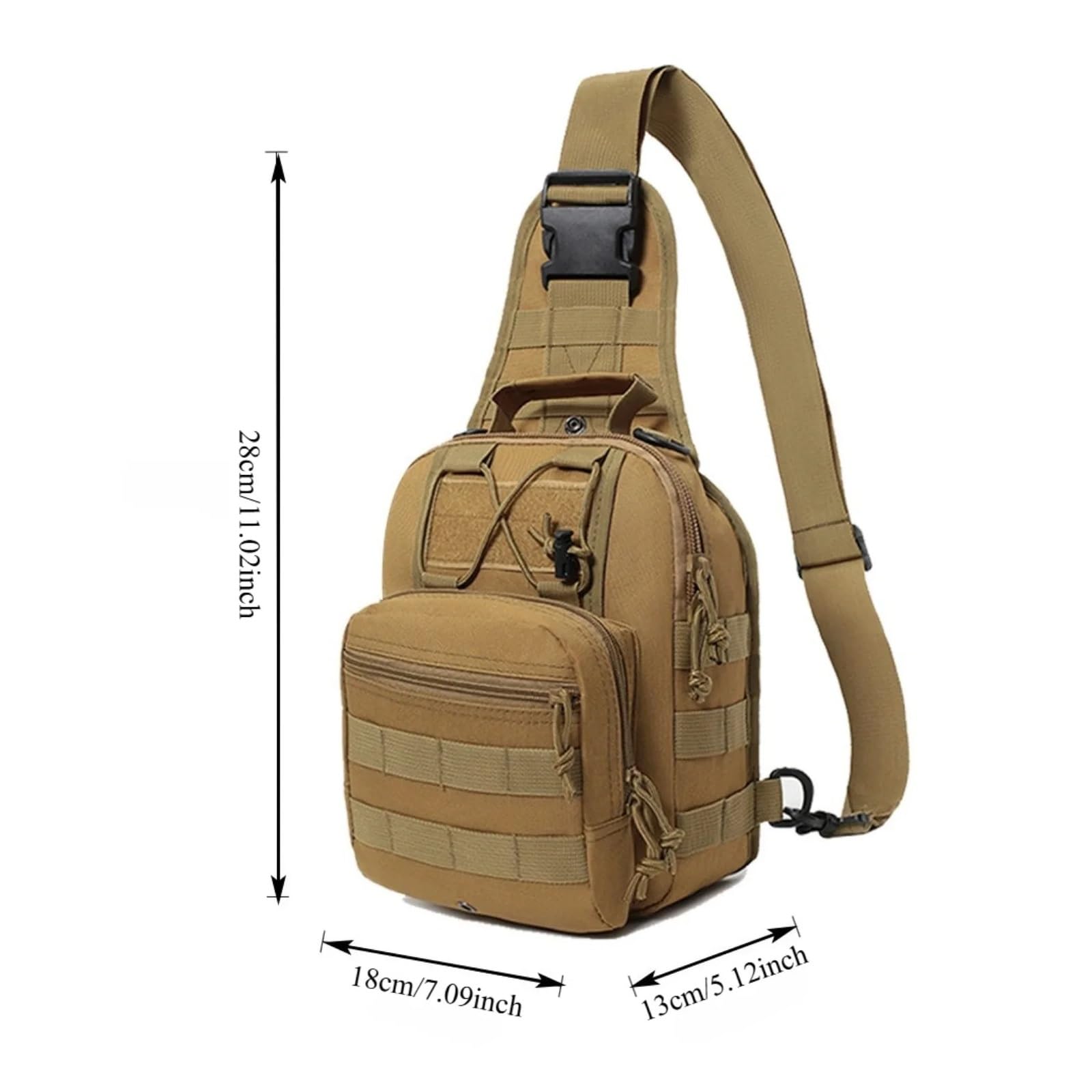 Mochila versátil con bandolera for senderismo(Huimicai)