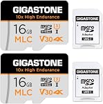 [5-Yrs Récupération gratuite de données] GIGASTONE 128GB Micro SD Carte, TLC Haute endurance Pro, Vitesse jusqu'à 120MB/s, Compatible avec REDTIGER Rove VIOFO VANTRUE PRUVEEO ARIFAYZ Dash Cam, MicroSDXC UHS-I A1 V30 U3