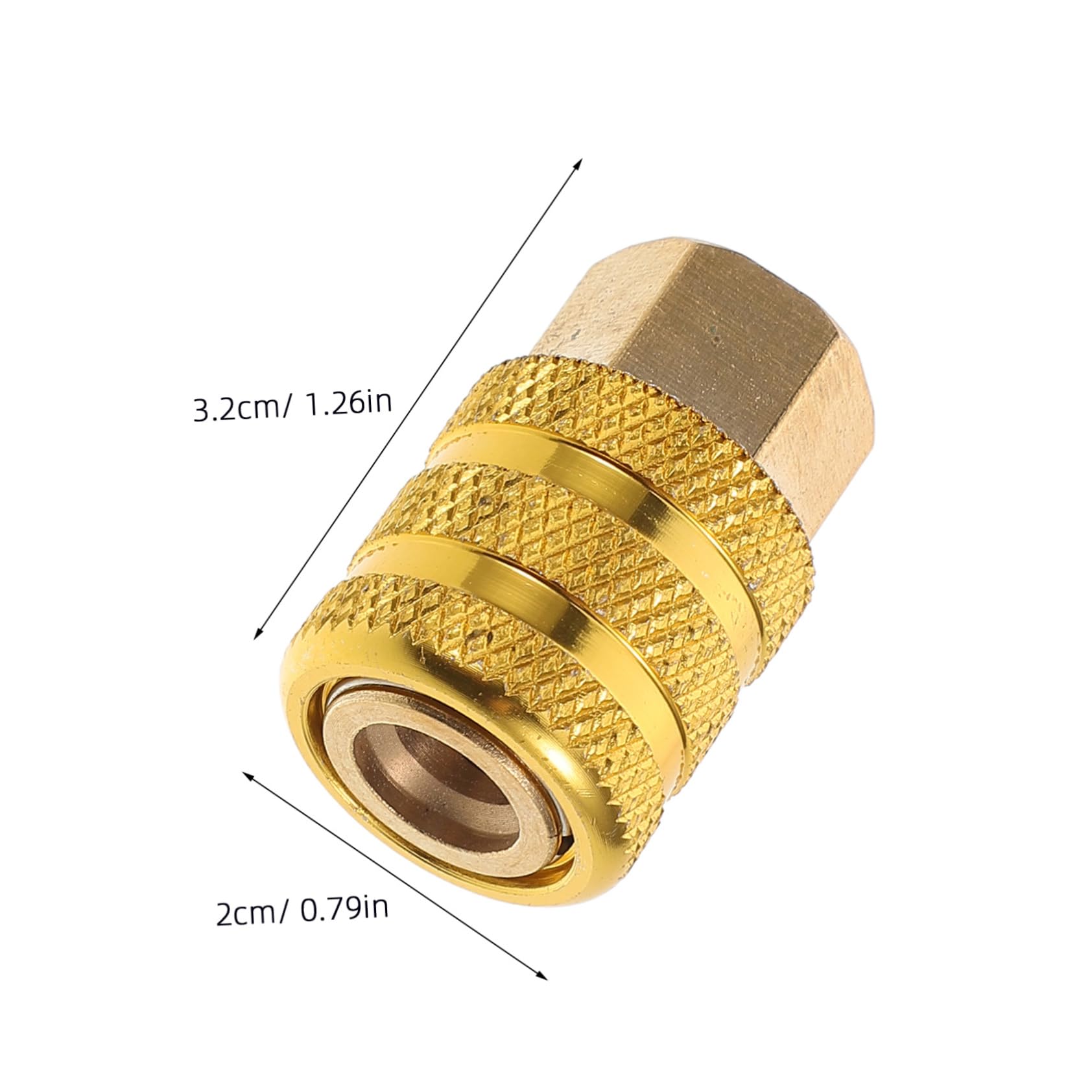 Cabilock Copper Air Chuck Nozzle with Quick Connect Design for Tire Inflation Connector for Emergency Use Compatible with Various Vehicle Tires
