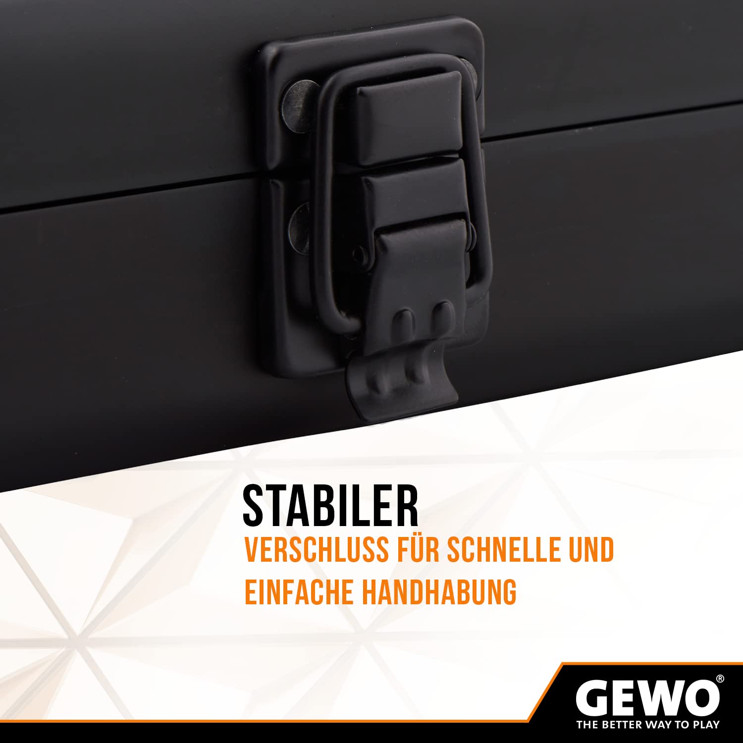 GEWO Schlägerkoffer Alu-Safe - Tischtennis Alukoffer mit Schaumstoff für geschützten Transport und sichere Aufbewahrung von Tischtennisschläger und Bällen - Tischtennisschläger Schutz-Koffer