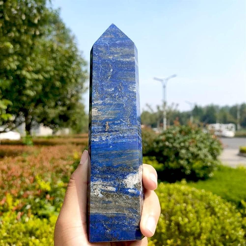 Health & Household Natural Crystal Lapis Lazuli Column Reiki Cure Home Decoration Process