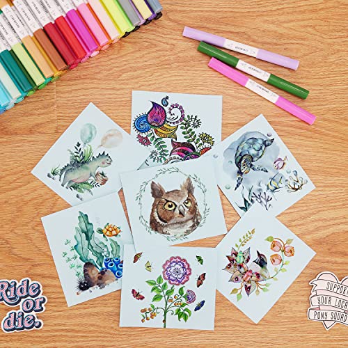 Doohalo Dual Tip Fine Point Pens For Cricut Maker 3/Maker/Explore 3/Air 2 Markers Pens With 0.4/1.0 Tip 36 Packs Per Set For Writing Drawing Coloring Art Craft Tool Accessories #TOP6