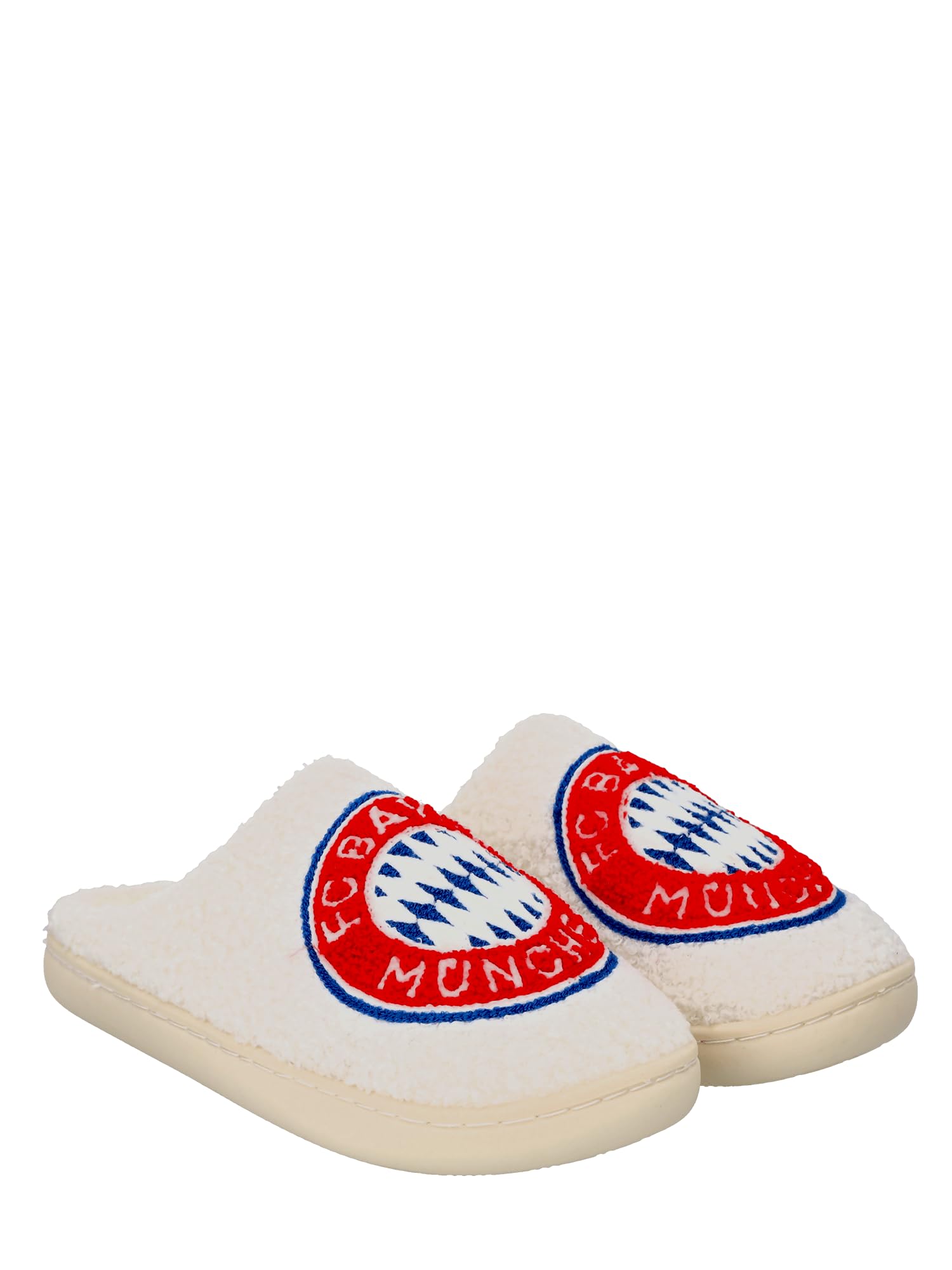 FC Bayern München | Plüschpantoffeln | Unisex | Off white
