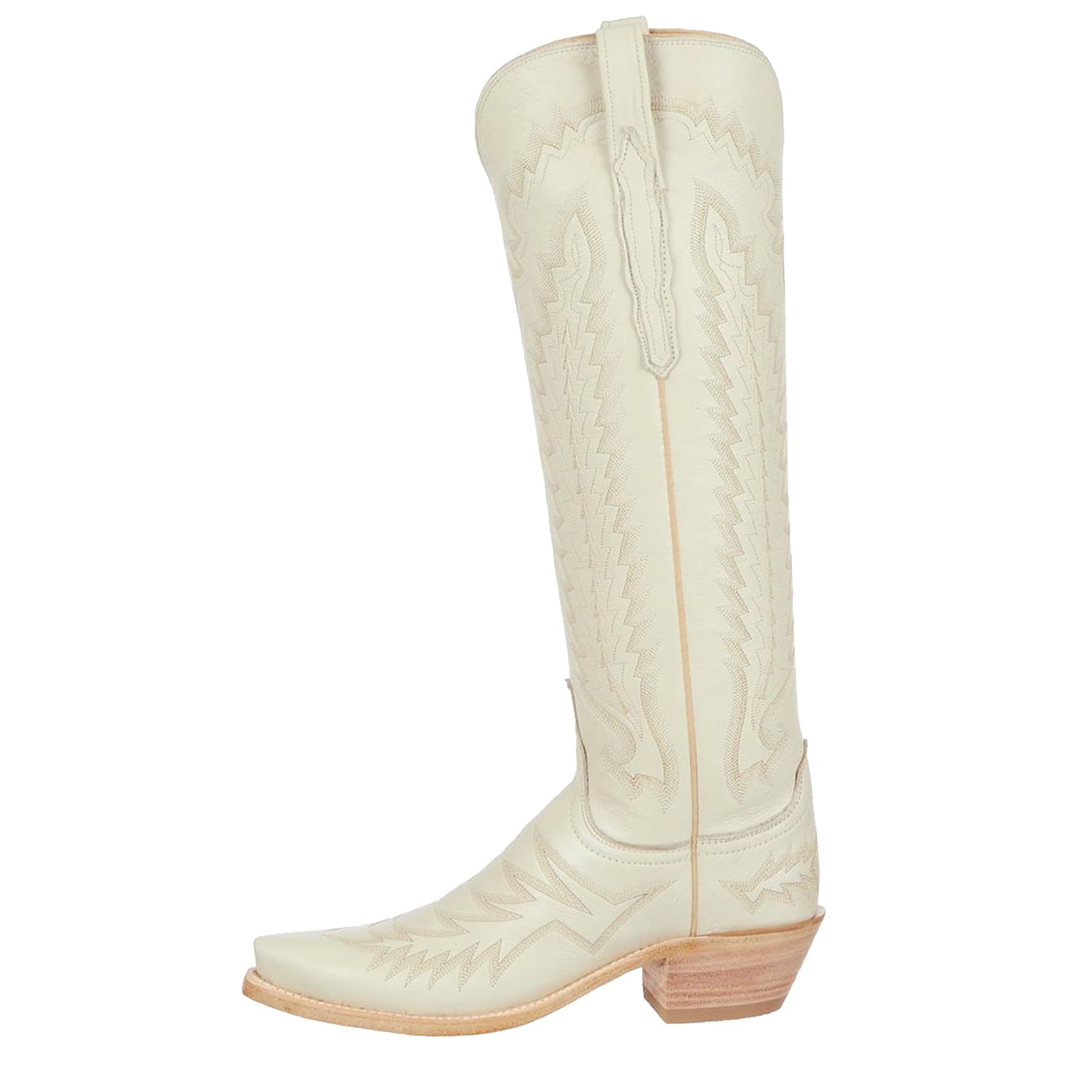 WINDBXYB Western Boots women, Cowboy Boots for Women Knee High, White Cowgirl Boot