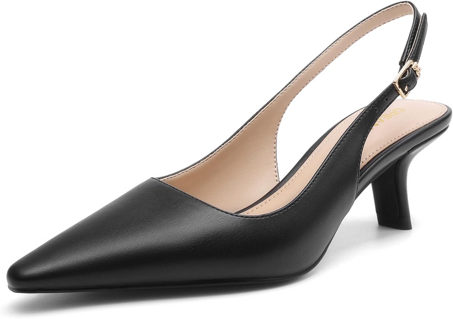 DREAM PAIRS Women’s Slingback Kitten Heels – 2.36 Inch Low Heel Pointed Toe Pumps, Comfortable Closed Toe Dress Shoes for Office Work, Classic Holiday Heels DREAM PAIRS Women’s Slingback Kitten Heels – 2.36 Inch Low Heel Pointed Toe Pumps, Comfortable Closed Toe Dress Shoes for Office Work, Classic Holiday Heels