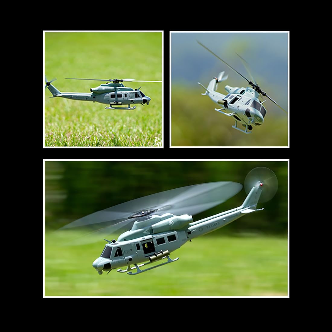GS E2 UH-1Y RC helikopter dla dorosłych, 2,4 G, 6 CH, podwójny, bezszczotkowy, akrobacyjny, helikopter RC, sterowanie lotem, tryb 1, samolot, zabawka, prezent, RTF