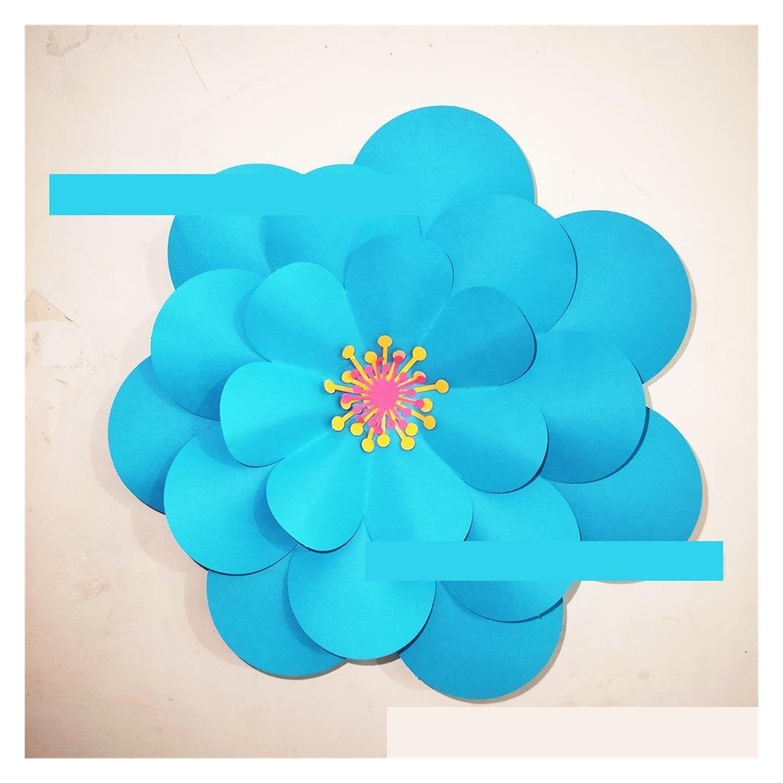 10 Juegos/100 Flores De Papel for Decoración Paredes Para Decoraciones