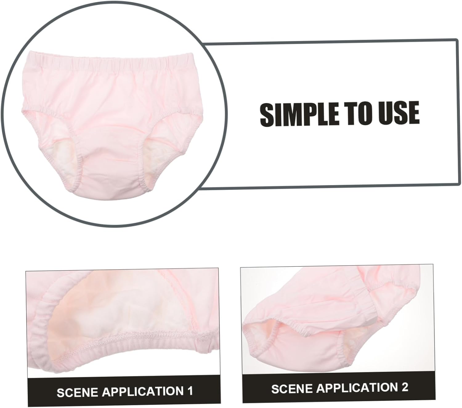 Diaper for Women XXL Leak Proof Panties Soft Cotton Home Incontinence Pants Style