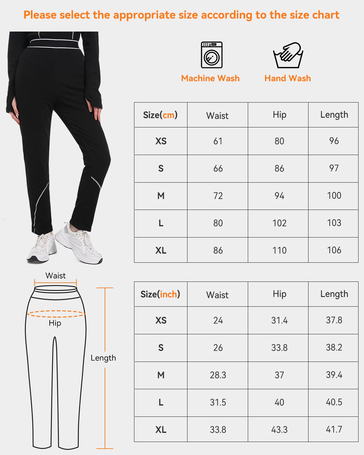 FERNIDA Sous-vêtements thermiques chauffants, pantalon chauffant, leggings thermiques avec batterie externe, sous-vêtements thermiques pour femme, pantalon chaud, 8 coussins chauffants