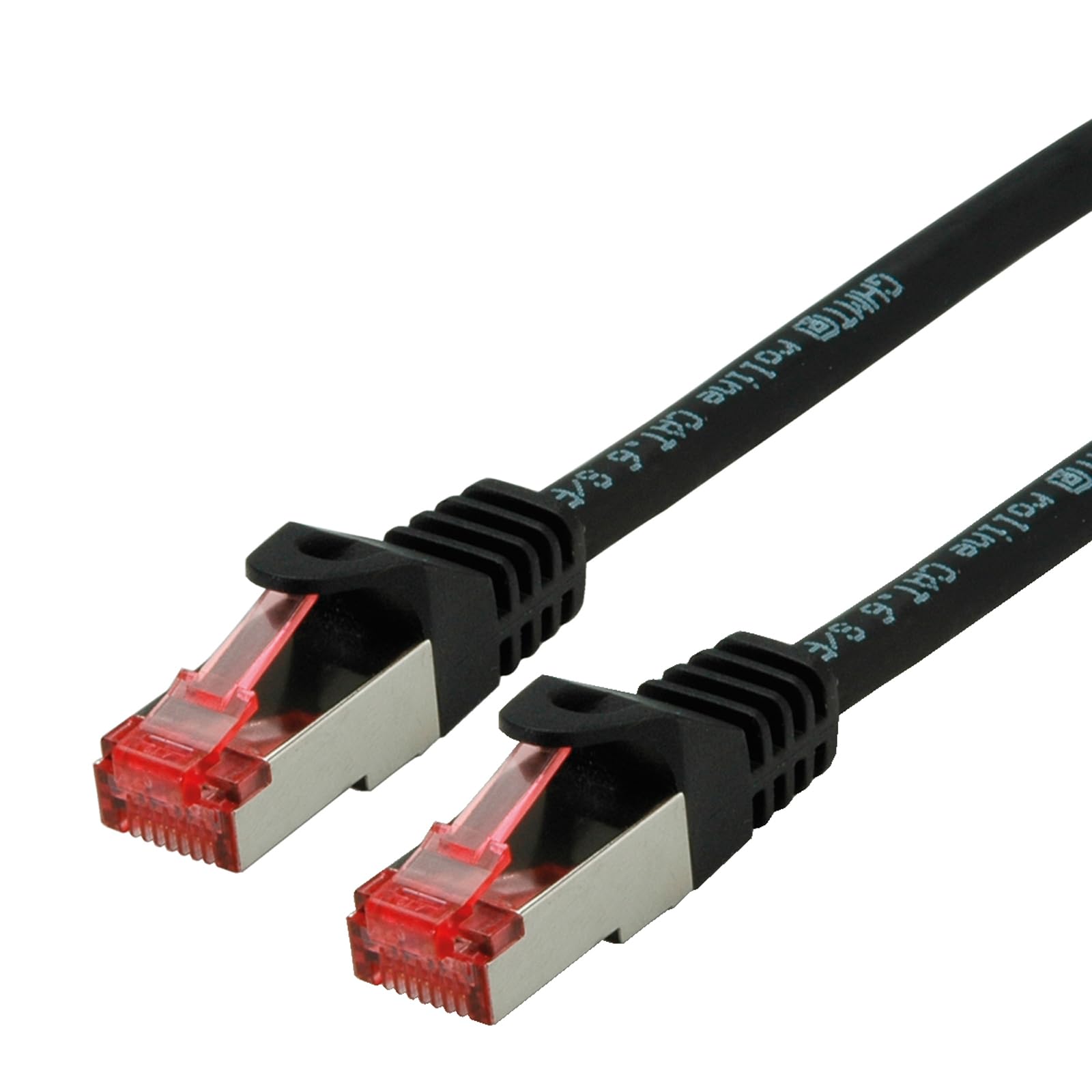 Roline, 5m Cat6, Black RJ45 to Male RJ45 Male, S/FTP Shielded, Terminated LSZH Sheath