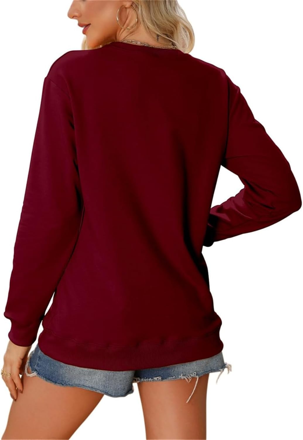 MOM Grandma Great-Grandma Sweatshirt, Grandma Pullover Tops Women Casual Crew Neck Long Sleeve Graphic Sweatshirt - Image 6