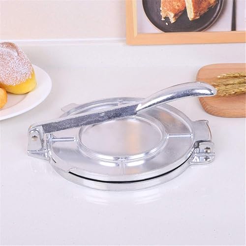 Miniatura 6 de Tortilla de aluminio para hacer tortillas prensa manual herramienta portátil Gadgets DIY Bakeware con mango Accesorios Tortilla Maker Manual Press