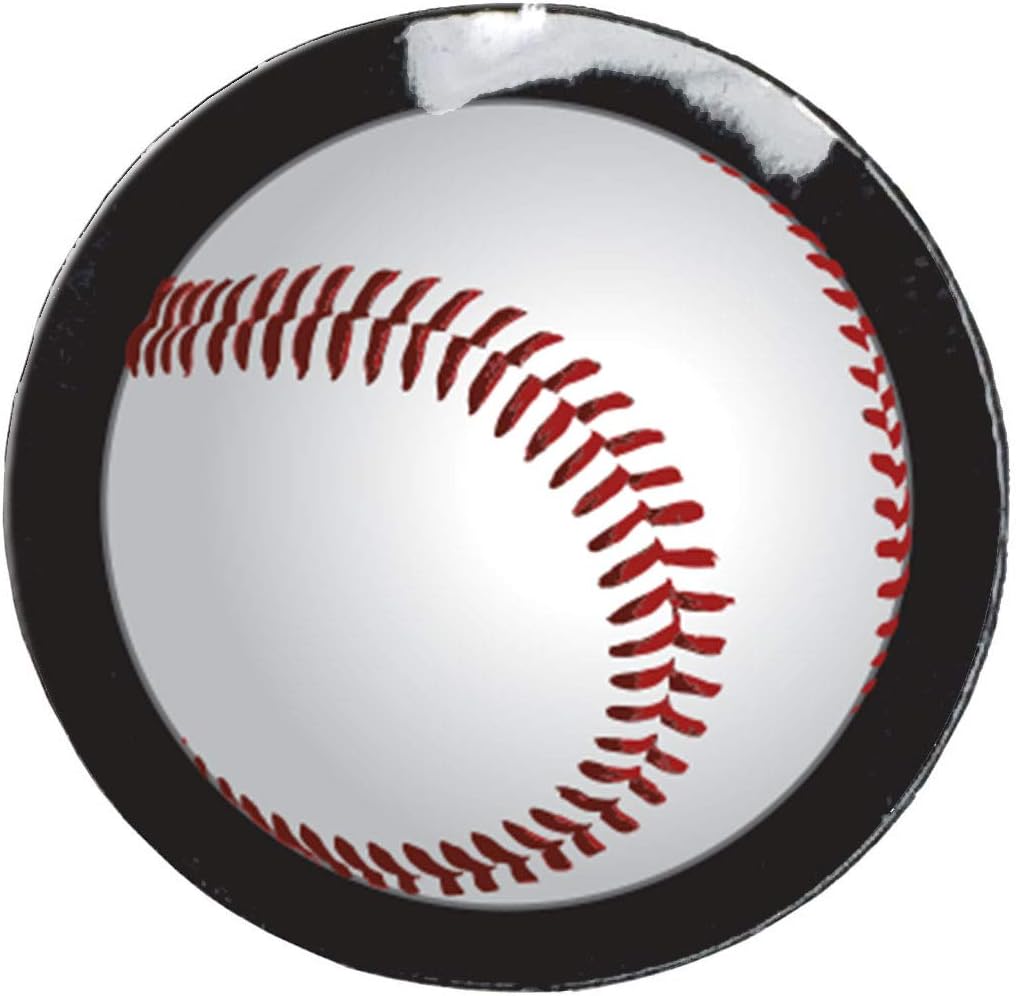 Baseball Award Decal Set (100 Decals) Full-Color 20 Mil Vinyl Helmet Decals 1.125" Diameter Circle Sticker