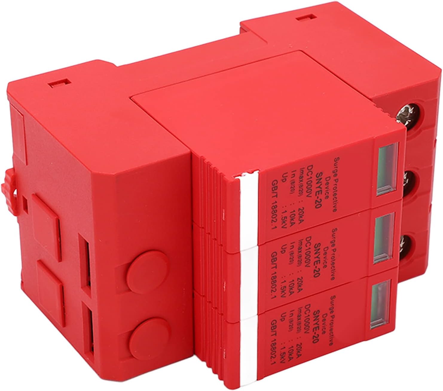 DC PV Surge Protector, 1000V Surge Protector Operation Indicator for Office (3P)