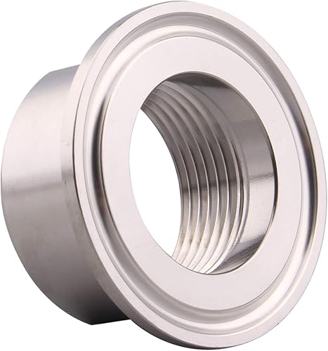 Miniatura 3 de DERNORD Tri abrazadera sanitaria de 3 pulgadas a trío hembra NPT de 1 pulgada (1 pulgada NPT hembra (3 pulgadas Tri-abrazadera))