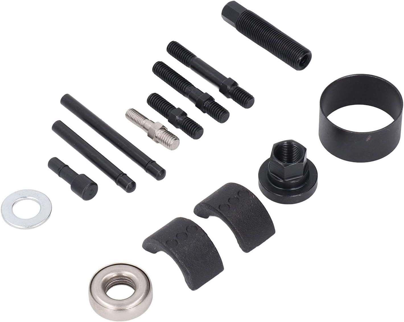 14Pcs Steering Wheel Puller Kit, Professional Steering Wheel Removal Tool Set, Portable Automotive Repair Tools with Reversible Claw Design for Power Steering Wheel P