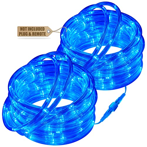 Color Changing Rope Lights Outdoor Accessories - 2 Pack 33Ft 100 Led Outdoor String Lights Extension, 18 Colors Connectable Twinkle Christmas Lights For Bedroom Wedding Holiday Lights Decoration #TOP12