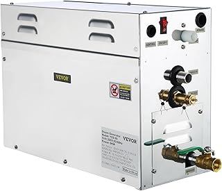 9KW Dampfgenerator Dusche Dampferzeuger Sauna Für Dampfbad Dampfdusche Und Dampfbäder Private Und Gewerbliche Dampfgerät Schwarz