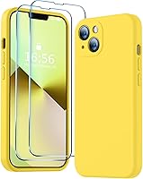 Vista 45 de BossKiss Funda compatible con iPhone 13, silicona de alta calidad mejorada [protección de cámara] [2 protectores de pantalla]