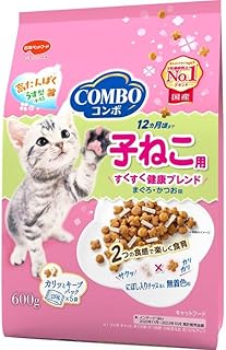 （まとめ買い）日本ペットフード コンボ キャット 子ねこ用 にぼし入りチップ添え 600g 猫用フード 【×5】