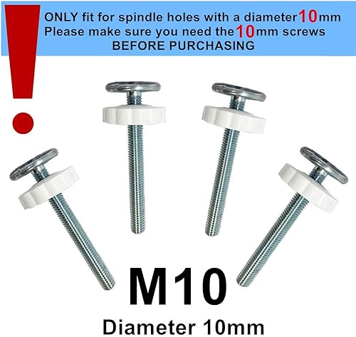 Miniatura 2 de Paquete de 4 barras de presión M10 extra largas roscadas para husillo de 0.394 pulgadas (0.394 in), accesorios para perros y mascotas, kit de