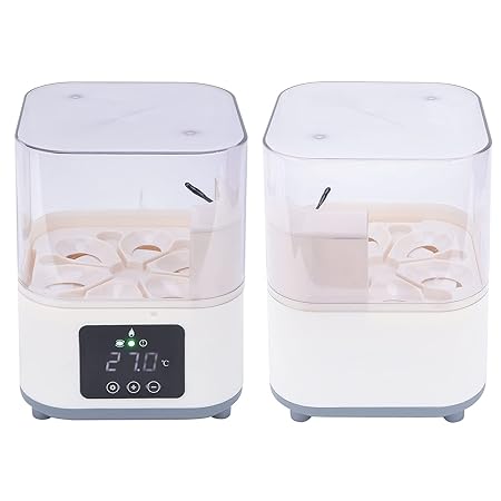 Mini Smart Incubator, Compact Poultry Supplies Intelligent Home Incubator 6.1 X 6.1 X 7.9in for Birds for Ducks